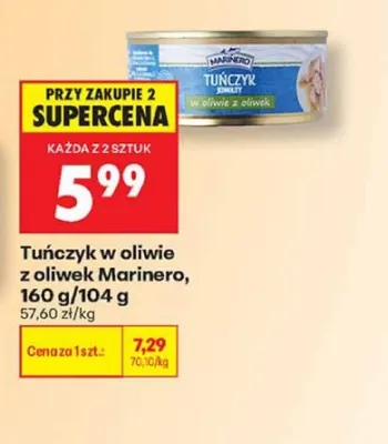 Tuńczyk w oliwie z oliwek Marinero promocja w Biedronka