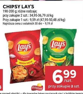 Chipsy zielona cebulka Lay's promocja w Stokrotka