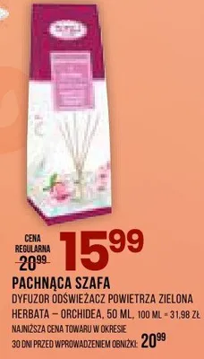 Dyfuzor odświeżacz powietrza zielona herbata - biała orchidea promocja w Drogerie Natura