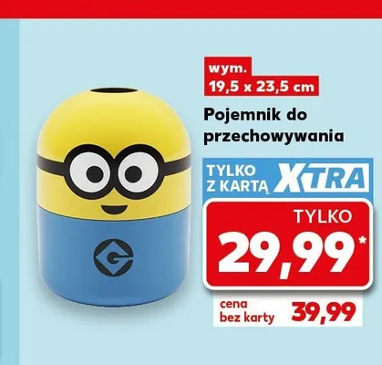 Pojemnik do przechowywania Minionki 19,5x23,5 cm promocja w Kaufland