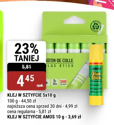 Klej w sztyfcie Amos 10 g promocja w bi1