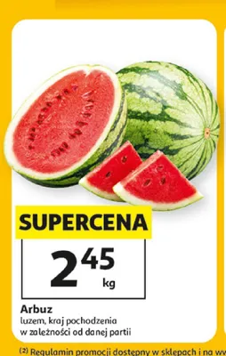 Arbuz luzem promocja w Auchan