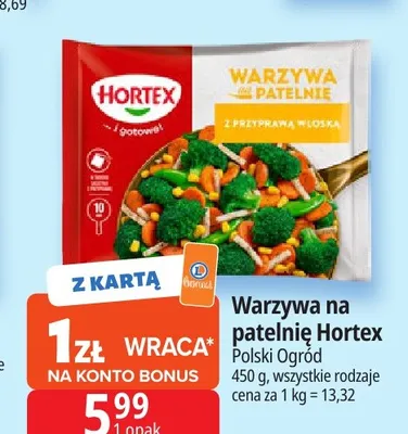 Warzywa na patelnię Hortex z przyprawą włoską promocja w Leclerc