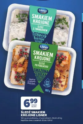 Śledź smakiem krojone po podlasku Lisner promocja w Stokrotka