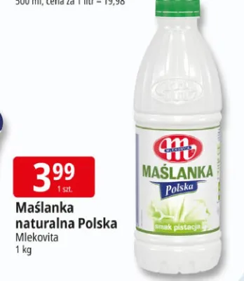 Maślanka naturalna Mleczna dolina promocja w Leclerc