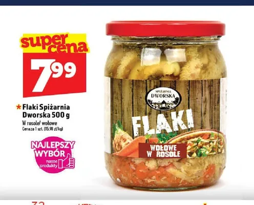 Flaki wołowe w rosole Spiżarnia Dworska promocja w TOPAZ
