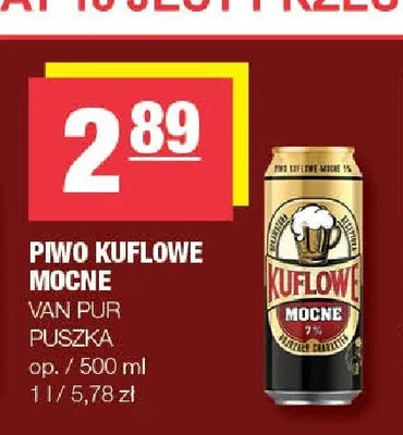 Piwo Kuflowe Mocne promocja w SPAR