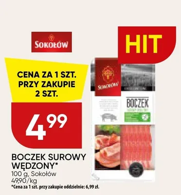 Boczek surowy wędzony promocja w Chata Polska
