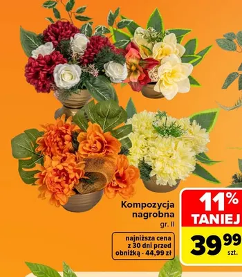 Kompozycja nagrobna gr. Ii promocja w Carrefour