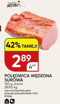 Polędwica wędzona surowa promocja w Chata Polska