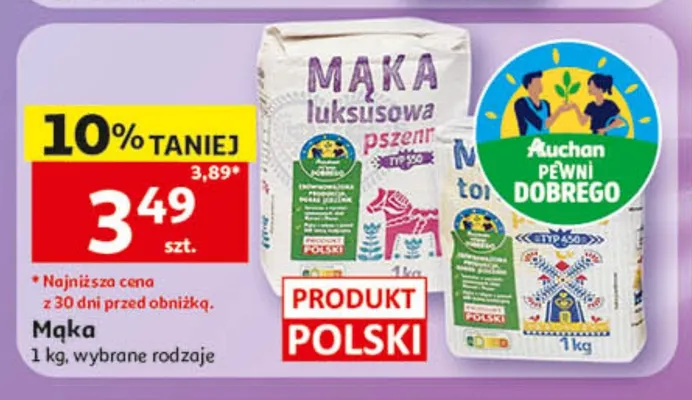Mąka promocja w Auchan