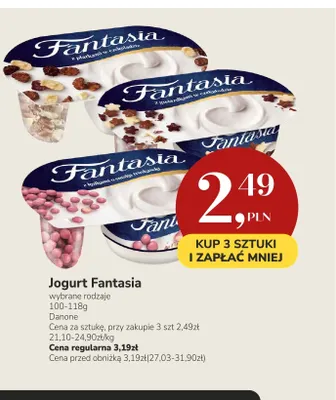 Jogurt Fantasia z gwiazdkami w czekoladzie promocja w Market Point