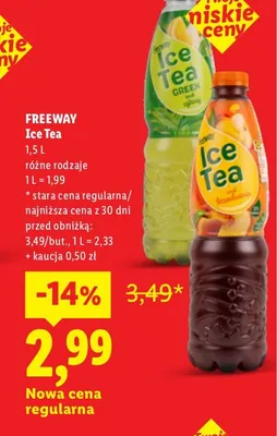 Ice Tea Green Freeway promocja w Lidl