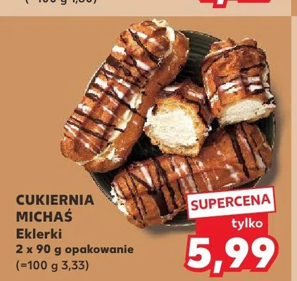Eklerki Cukiernia Michaś 2-pak 90g promocja w Kaufland
