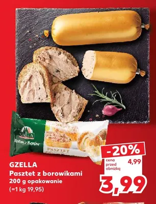 Pasztet z borowikami Gzella promocja w Kaufland