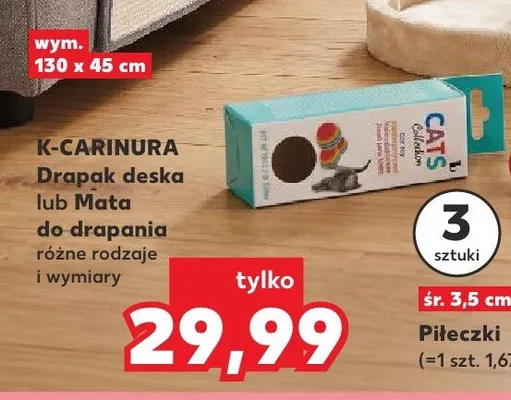 Drapak deska dla kota K-Carinura promocja w Kaufland