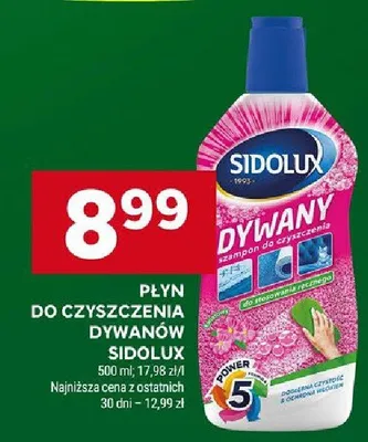 Płyn do czyszczenia dywanów Sidolux promocja w Stokrotka