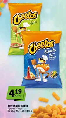 Chrupki Cheetos Spirals Cheese with Ketchup promocja w Groszek