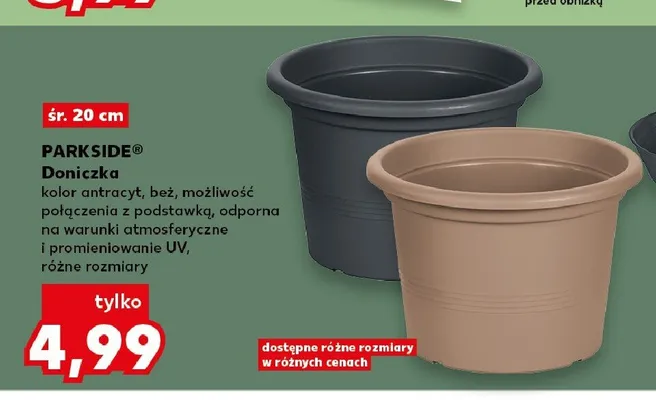 Doniczka PARKSIDE promocja w Kaufland