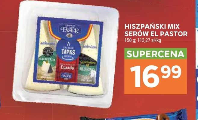 Hiszpański mix serów El Pastor promocja w Stokrotka