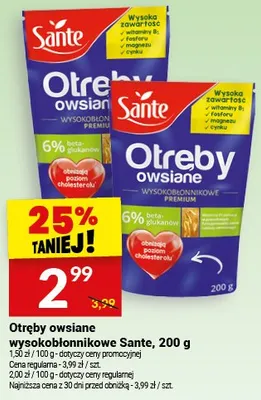 Otręby owsiane wysokobłonnikowe promocja w Twój Market