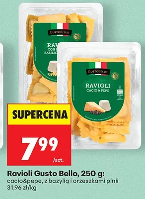 Pierożki Ravioli cacio&pepe promocja w Biedronka