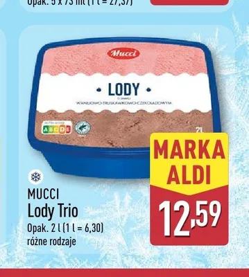 Lody Trio Mucci promocja w Aldi