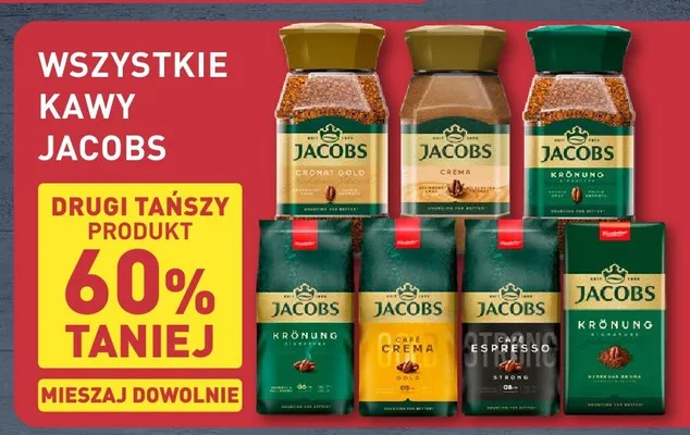 Kawa mielona Jacobs Crema promocja w Aldi