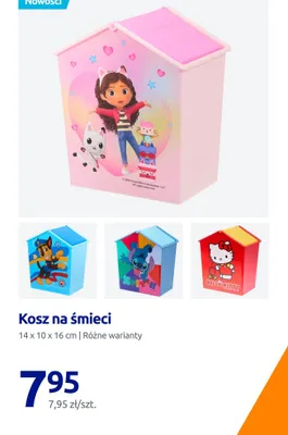 Kosz na śmieci Paw Patrol promocja w Action