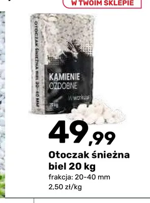 Otoczak śnieżna biel 20 kg promocja w Bricomarche