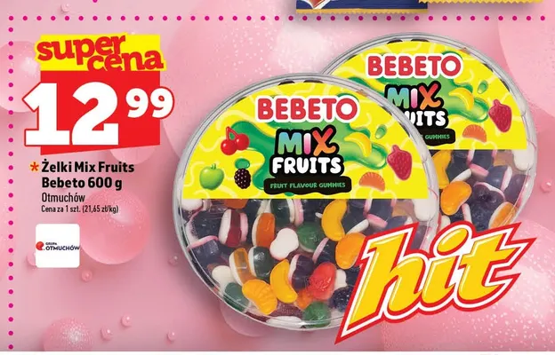 Żelki Mix Fruits Bebeto promocja w TOPAZ