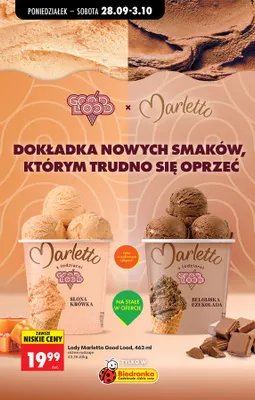 Lody Marletto Good Lood słona krówka promocja w Biedronka