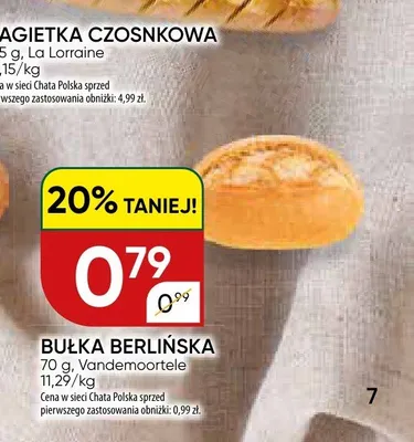 Bułka berlińska Vandemoortele promocja w Chata Polska