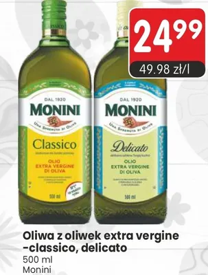Oliwa z oliwek extra vergine -classico, delicato promocja w Market Point