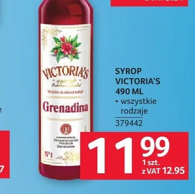 Syrop Victoria's promocja w Selgros