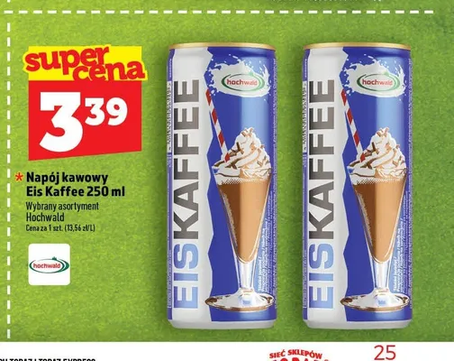 Napój kawowy Hochwald Eis Kaffee promocja w TOPAZ