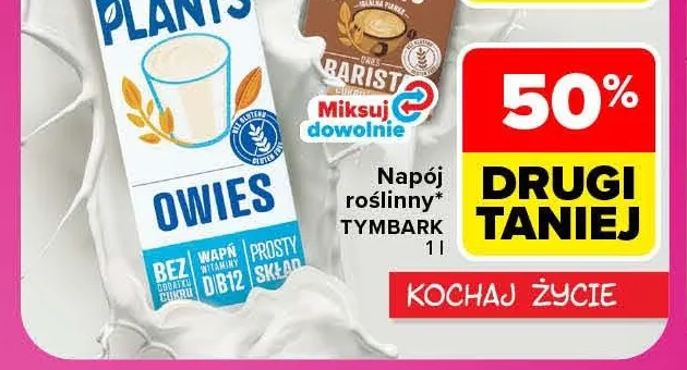 Napój roślinny Tymbark promocja w Carrefour Market