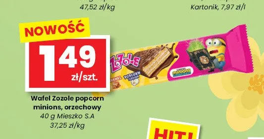 Wafel Zozole orzechowy promocja w emma MARKET