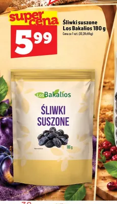 Śliwki suszone Los Bakalios promocja w TOPAZ