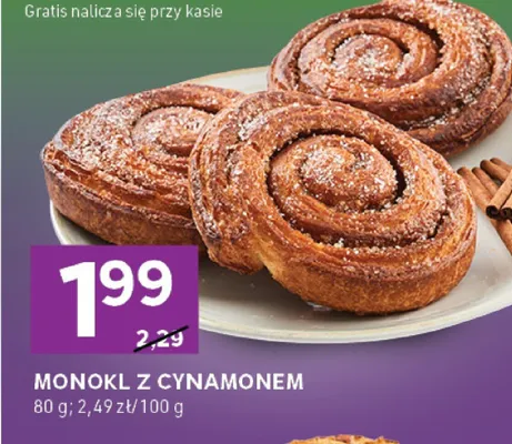 Monokl z cynamonem promocja w Stokrotka