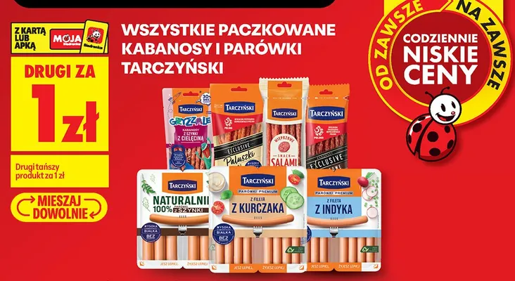 Kabanosy z szynki z cielęciną Tarczyński Gryzzale promocja w Biedronka