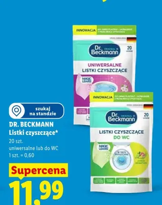 Listki czyszczące uniwersalne Dr. Beckmann promocja w Lidl