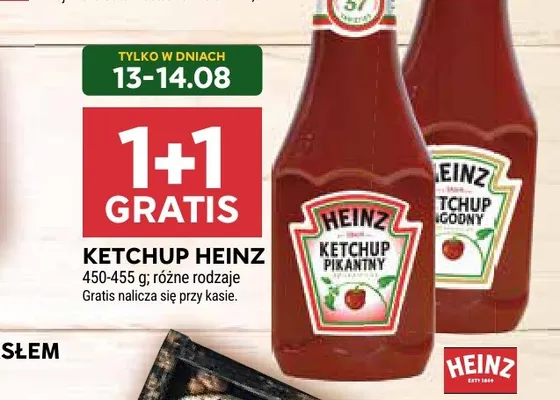 Ketchup pikantny Heinz promocja w Stokrotka