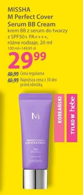 Krem BB M Perfect Cover Serum BB Cream promocja w Hebe