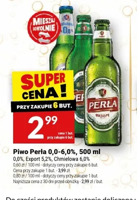 Piwo Perła Export 5,2% promocja w Twój Market