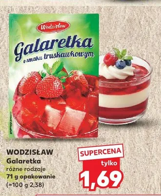 Galaretka o smaku truskawkowym Wodzisław promocja w Kaufland