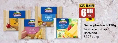 Ser topiony w plastrach Gouda Hochland promocja w API Market