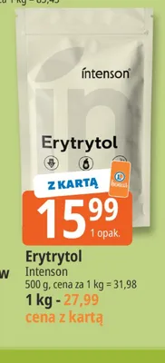 Erytrytol Intenson 500 g promocja w Leclerc