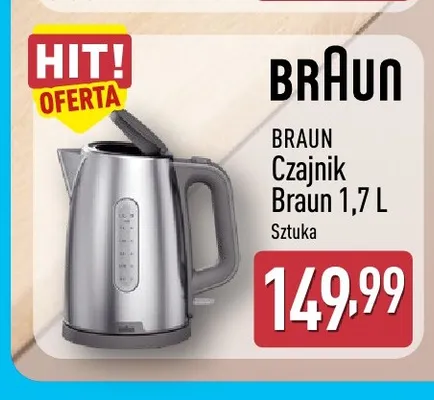 Czajnik Braun 1,7 l promocja w Aldi