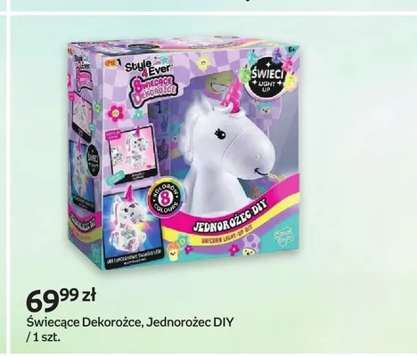 Zabawka kreatywna Style 4 Ever Świecące Dekorożce Jednorożec DIY promocja w Empik